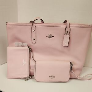 Coach Pink Women's Bag Set